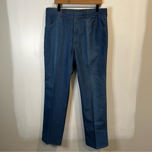 Men’s | Vintage Wrangler Buttonless Straight Jeans | Size 38x32 - Picture 1 of 9
